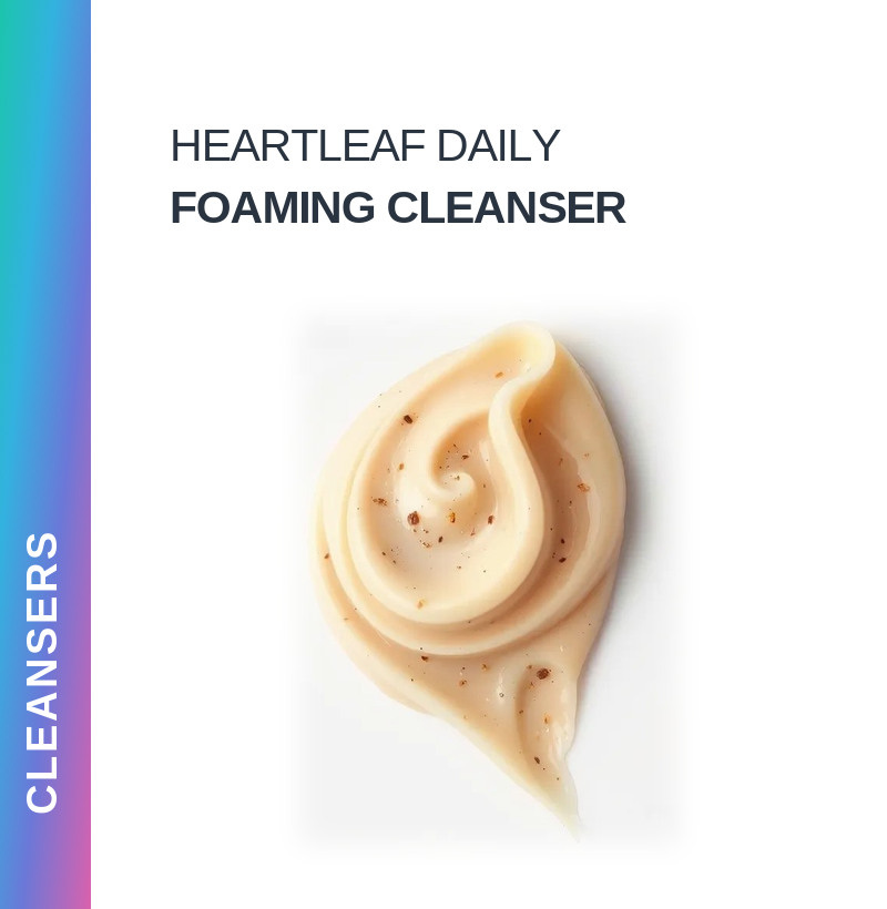 Formula: Heartleaf Daily Foaming Cleanser